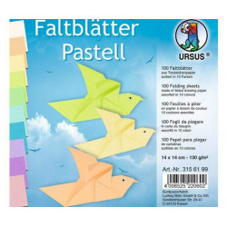 Papíry Na Origami 14X14Cm (100Ks) Duha Ursus Technika Scrapbooking