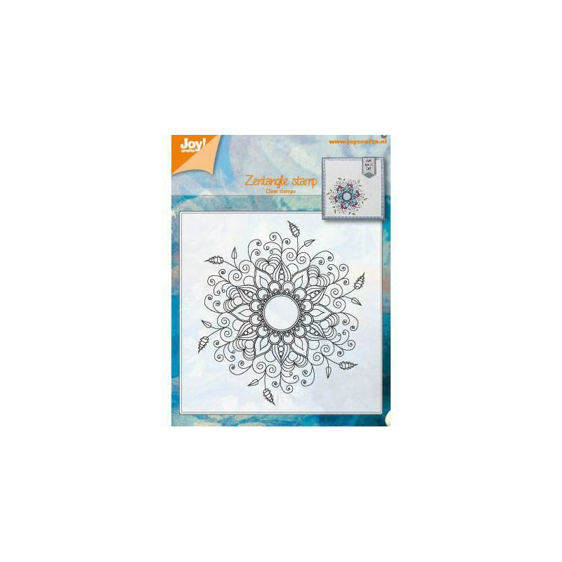 Mandala Zentagle - Silikonové Gelové Razítko (1Ks), Joy Crafts Silikonová Gelová, Razítka Papír Scrapbooking