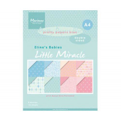 Sada Oboustranných Papírů A4 Little Miracle (16Ks), Marianne Design Papíry V Sadě, Potiskem Scrapbooking