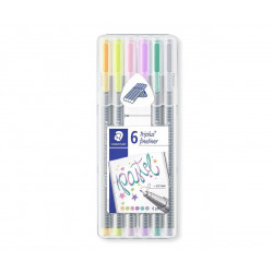 Liner "triplus 334 Box" Sada 6 Barev - Pastelové, 0, 3mm Staedtler 334 Sb6cs1