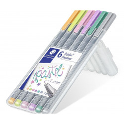 Liner "triplus 334 Box" Sada 6 Barev - Pastelové, 0, 3mm Staedtler 334 Sb6cs1