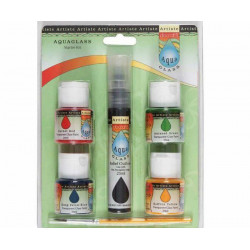 Barvy Na Sklo Aquaglass - Starter Kit (6ks), West Design Products Limited Hobby Barvy Decoupage