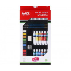 Akvarelové Barvy Artix Paints Sada Pro Začátečníky (31Ks), Artix Paints Výtvarné Potřeby