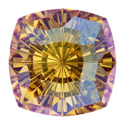 Broušený čtveratý SWAROVSKI krystal chaton Mystic Square 4460 velikost 10 mm 2 kusy