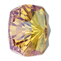 Broušený čtveratý SWAROVSKI krystal chaton Mystic Square 4460 velikost 10 mm 2 kusy