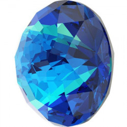 Broušený kulatý SWAROVSKI krystal chaton Dome Round 1400 Bermuda Blue 001bb průměr 18 mm 1 kus