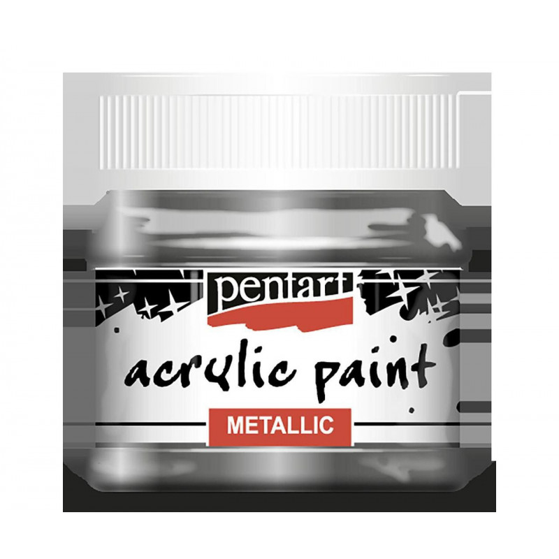 Akrylová Barva Metalická 50 Ml Grafitová, Pe 25341