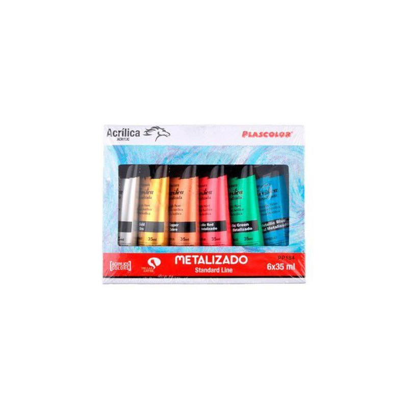 Akrylové Barvy Metal Line Artix Paints Sada (6X35Ml), Artix Paints Výtvarné Potřeby