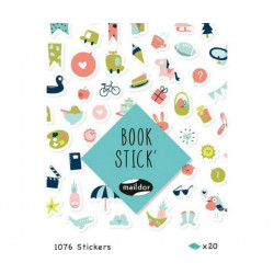 Maildor Samolepky Book Stick´- Volný Čas (1076ks) , jednoduché, Papír Scrapbooking