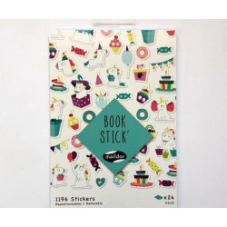 Maildor Samolepky Book Stick´- Jednorožec (1196ks) , jednoduché, Papír Scrapbooking