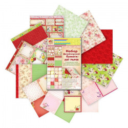 Sada designérských scrapbookingových papírů, vintage styl 12 listů, 21 x 29, 7 160 g/m