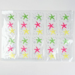 Nažehlovací obrázek se třpytkami "Stars", 14, 5 × 7 cm 10 ks na listů