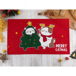 Kuchyňský ručník Merry catmas rozměry 35 x 60 cm 100% bavlna 160 g/m2 5 kusů