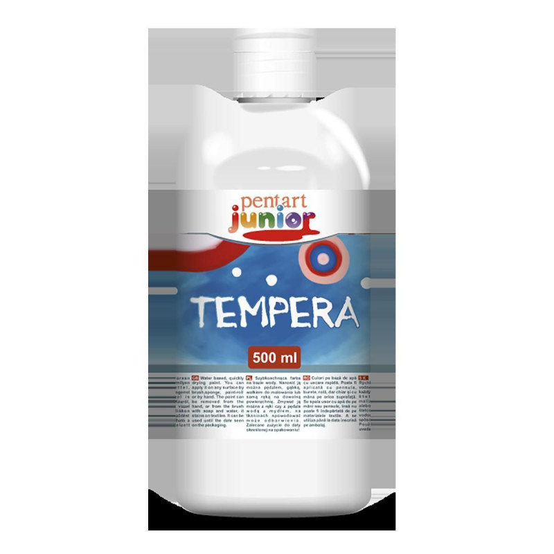 Temperová barva PENTART 500 ml BÍLÁ, pe 6483