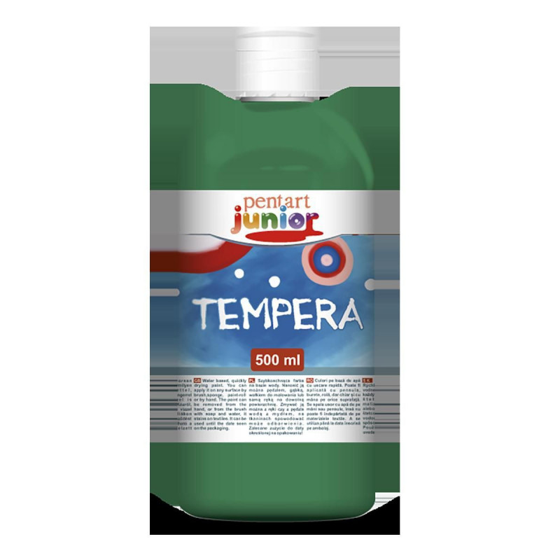 Temperová barva PENTART 500 ml ZELENÁ, pe 6490