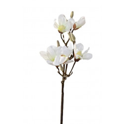 Umělá větvička Magnolie 90 cm bílá