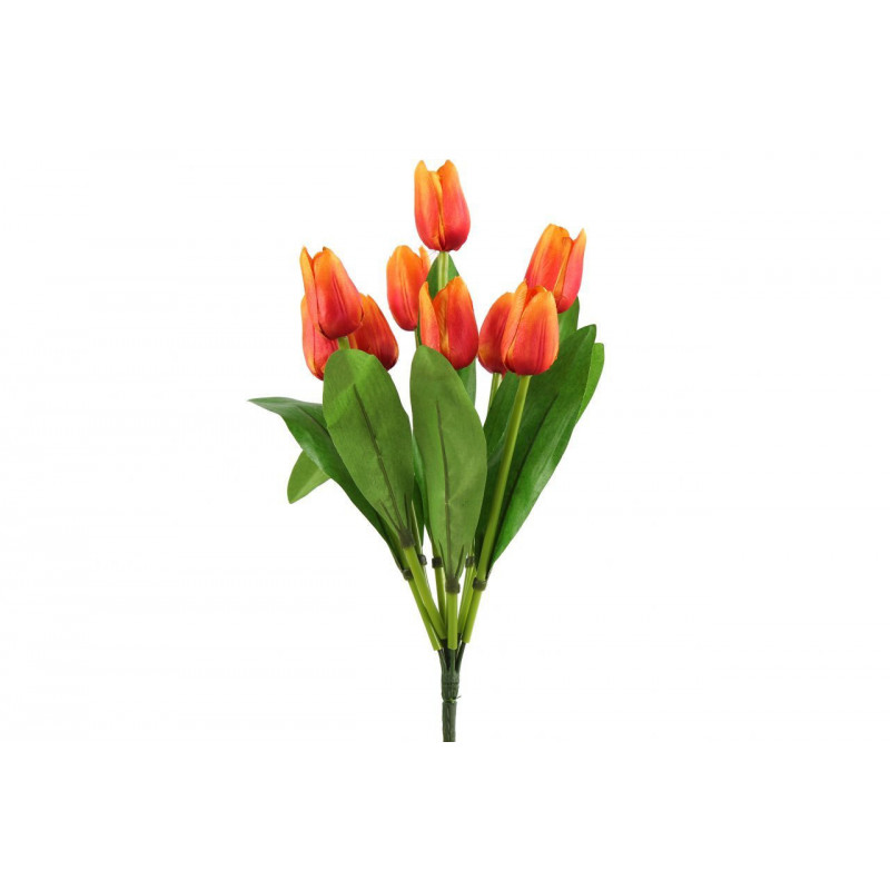 Kytice umělých tulipánů - oranžová