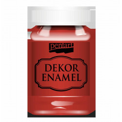 Dekorační smalt 100 ml ČERVENÁ, pe 34125