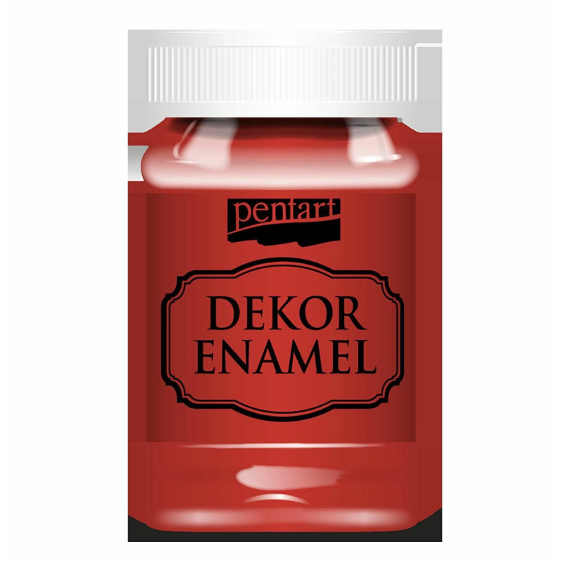 Dekorační smalt 100 ml ČERVENÁ, pe 34125