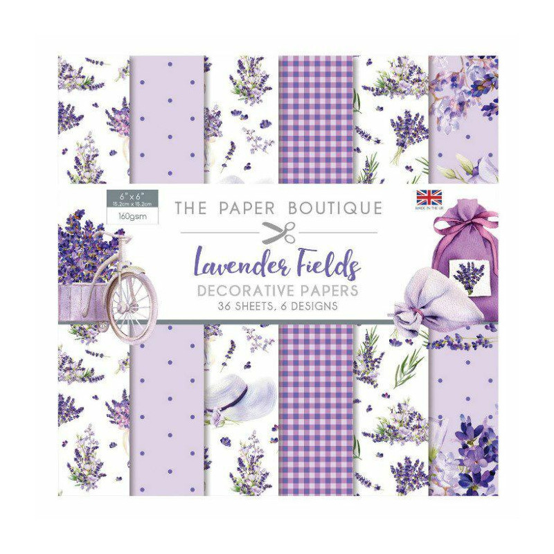 Sada Jednostranných Papírů 15, 2X15, 2Cm (36Ks) - Lavender Fields Creative World Of Crafts Papíry Potiskem Scrapbooking