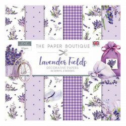 Sada Jednostranných Papírů 20, 3X20, 3Cm (36Ks) - Lavender Fields Creative World Of Crafts Papíry Potiskem Scrapbooking