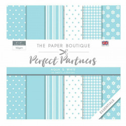 Sada Jednostranných Papírů 20, 3X20, 3Cm (36Ks) - Perfect Partners Aqua Creative World Of Crafts Papíry Potiskem Scrapbooking