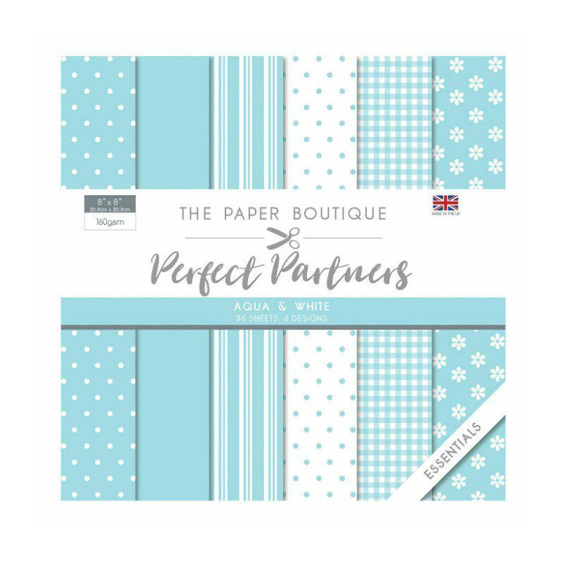 Sada Jednostranných Papírů 20, 3X20, 3Cm (36Ks) - Perfect Partners Aqua Creative World Of Crafts Papíry Potiskem Scrapbooking