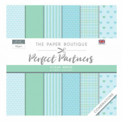 Sada Jednostranných Papírů 20, 3X20, 3Cm (36Ks) - Perfect Partners Ocean Breeze Creative World Of Crafts Papíry Potiskem