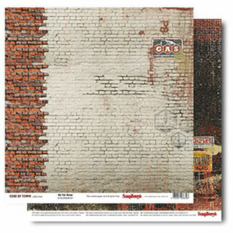 Oboustranný Papír Na Scrapbook Scrapberry´S (1Ks) On The Road Scrapberrys 30 X 30 Vintage Papíry Listy Potiskem Scrapbooking