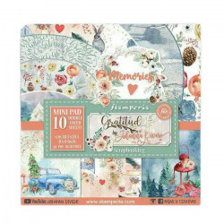 Stamperia Sada Oboustranných Papírů 20X20Cm Gratitud (10Ks), , Papíry Potiskem Scrapbooking