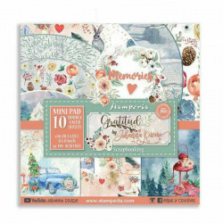 Stamperia Sada Oboustranných Papírů 20X20Cm Gratitud (10Ks), , Papíry Potiskem Scrapbooking