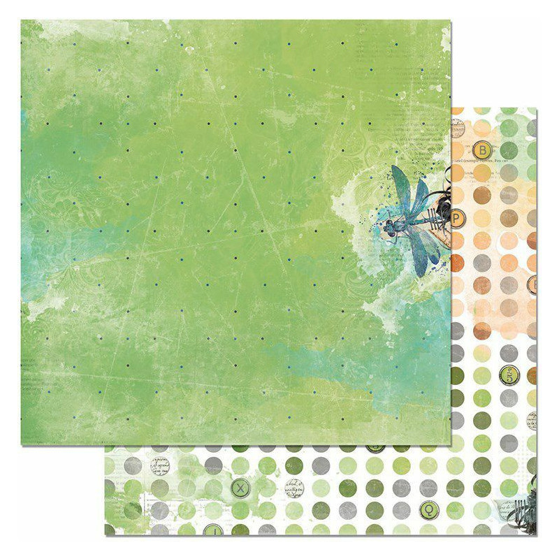 Oboustranný Papír Na Scrapbook (1Ks) Life In Color Nature Bobunny 30 X 30 Příroda Papíry Listy Potiskem Scrapbooking