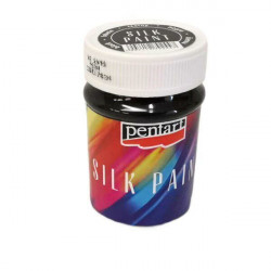 Barva Na Hedvábí Černá 100Ml Pentart Barvy Textil