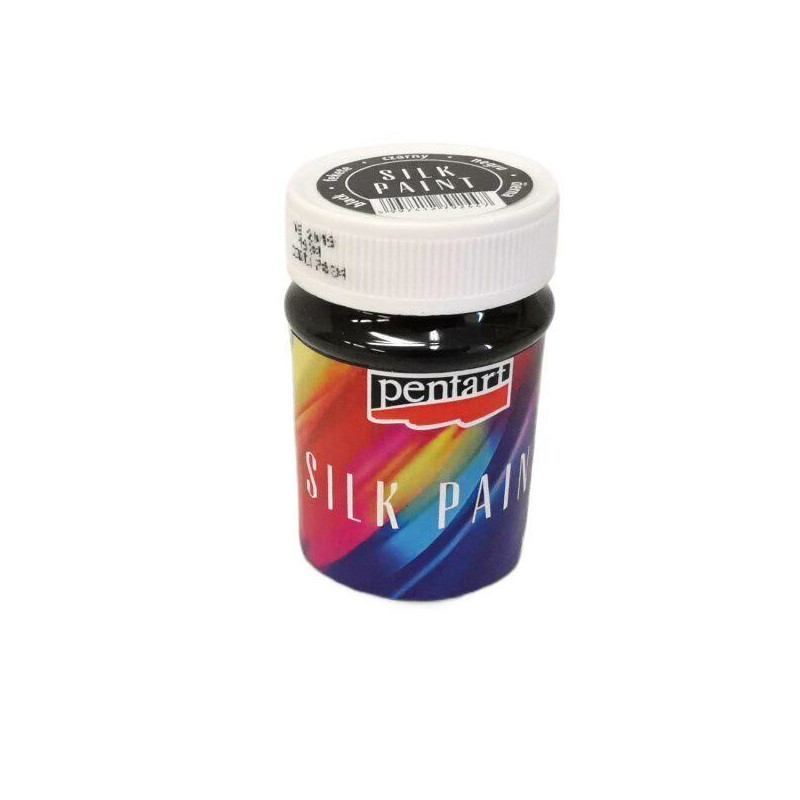 Barva Na Hedvábí Černá 100Ml Pentart Barvy Textil