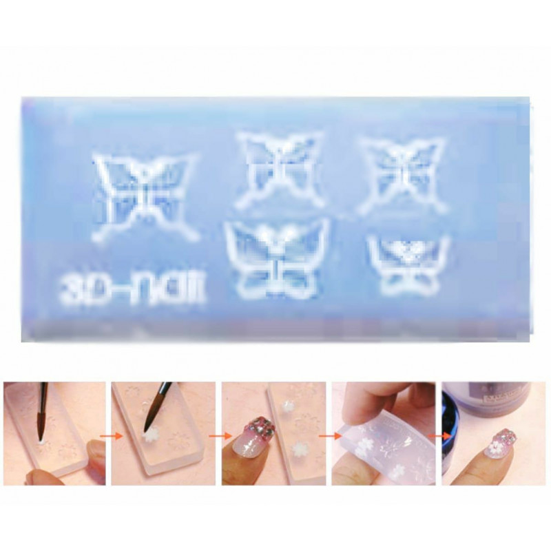 Silicone 3D Mini Mold pro nail Art malé DIY pryskyřice Polymer Clay miniaturní Garden Dollhouse 40mm x 20mm x