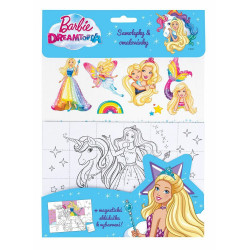 BARBIE DREAMTOPIA – Magnetky omalovánky samolepky k-ca-0801-co