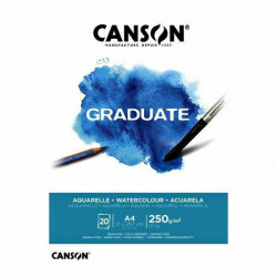 Canson Skicák Graduate Aquarelle Na Mokré Techniky (250G/M2 20Ks) A4 , Akvarelové Papíry Malba -, Skicáky Výtvarné Potřeby