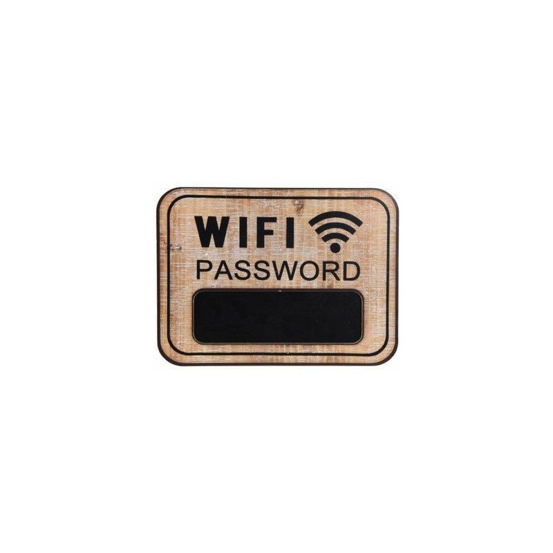 Cedulka WIFI PASSWORD přírodní