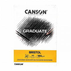 Canson Skicák Graduate Bristol Na Kresbu A Skici (180G/M2 20Ks) A5 , Fixy Kresba - Suché Techniky Skicáky Výtvarné Potřeby