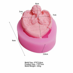 3D Uv pryskyřice vosk svíčka čokoládový dort Fondant Cupcake