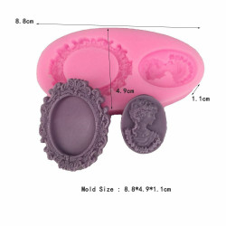 3D silikonové mýdlo Formy sádrové formy Uv pryskyřice vosk svíčka čokoládový dort Fondant Cupcake