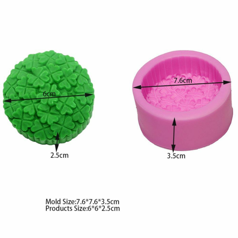 1ks Štěstí Trojlístek Trefoil St Patrick 3d Silikonové Mýdlo Formy Hlíny Sádrové Formy Uv Pryskyřice Vosk Svíčka Čokoládový