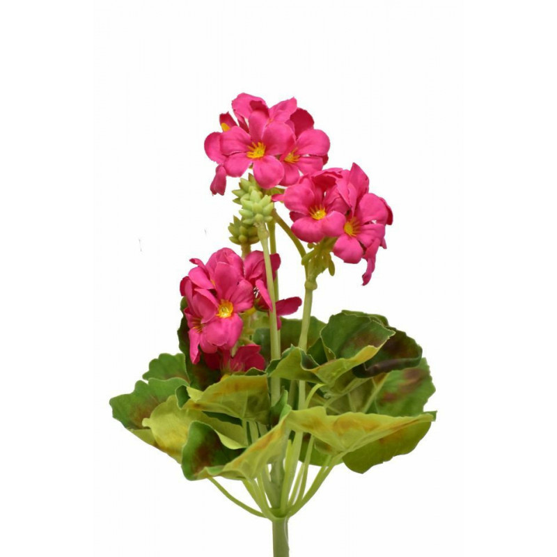 Umělá pelargonie 26 cm tmavě růžová