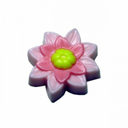 1ks dekor Lotus Flower Heart Jóga Lily Flower Plastic Soap Making Mold čokoláda sádra svíčka