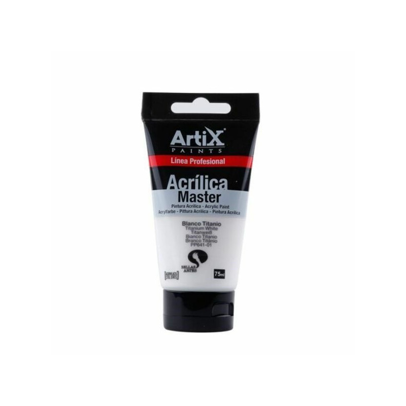 Artix Paints Akrylová Barva Master Bílá 75Ml , Jednotlivé Akrylové Barvy Výtvarné Potřeby