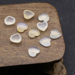 5ks přírodní drahokam Cabochons přírodní drahokam srdce Cabochon bohémské šperky 10mm