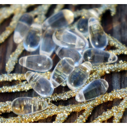 Křišťálově čisté české Slza Korálky české Skleněné Korálky Sklo Slza Korálky české Sklo Drop Beads Český Korálky 10mm x 4mm 30pc