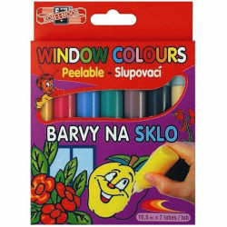 Barvy na sklo slupovací 7x10, 5ml KOH-I-NOOR HARDTMUTH hobby barvy decoupage