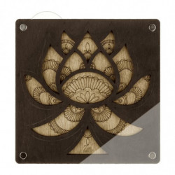 1pc Lotus Flower dřevěné korálky Organizer Craft Box šperky dělat skladovací pouzdro třídění drahokam zásobník deska s krytem