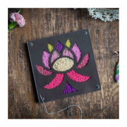 1pc Lotus Flower dřevěné korálky Organizer Craft Box šperky dělat skladovací pouzdro třídění drahokam zásobník deska s krytem